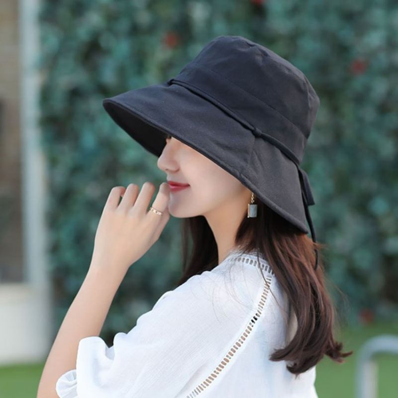 Koreansk Bowknot Fall Plain Hat