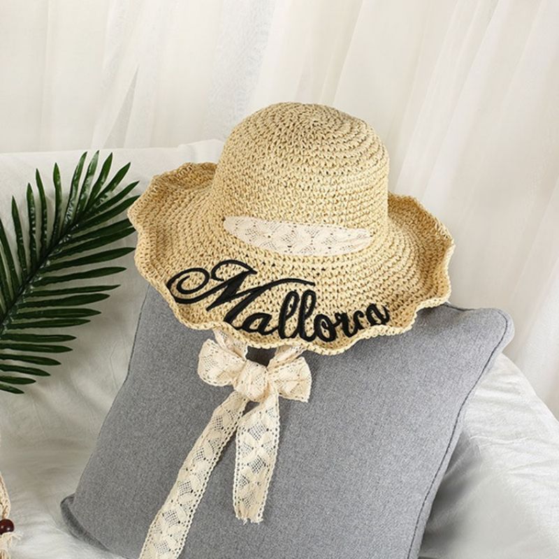 Ny Stil Straw Spring Letter Hat