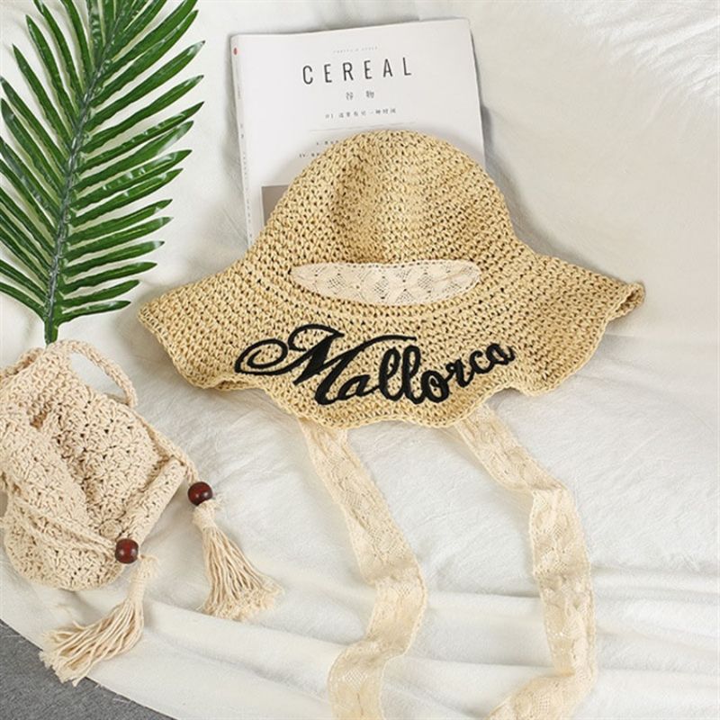 Ny Stil Straw Spring Letter Hat