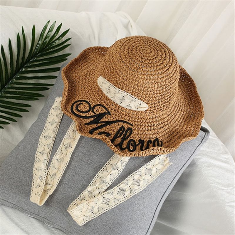 Ny Stil Straw Spring Letter Hat