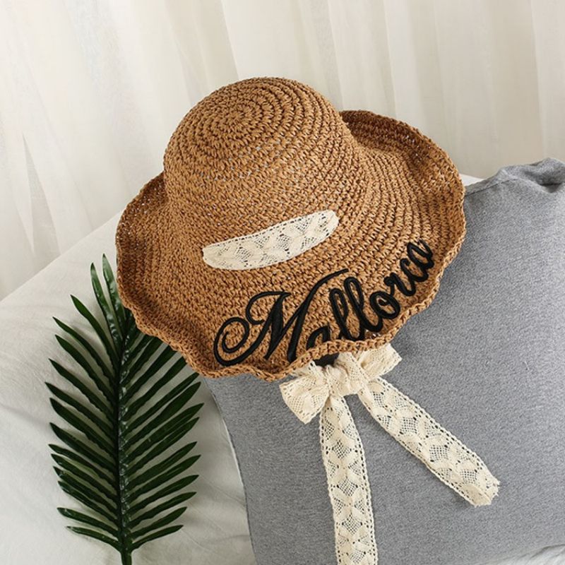 Ny Stil Straw Spring Letter Hat