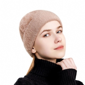 Strikket Hue Cashmere Vinter Almindelige Hatte